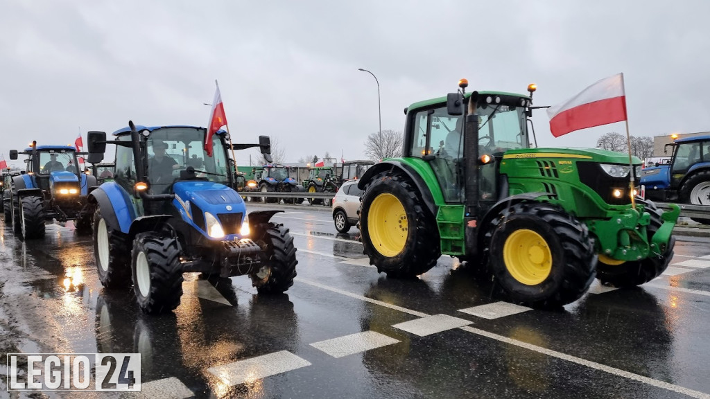 Rolniczy protest w Legionowie i Jabłonnie