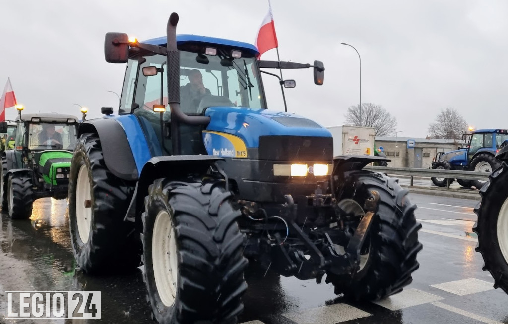 Rolniczy protest w Legionowie i Jabłonnie