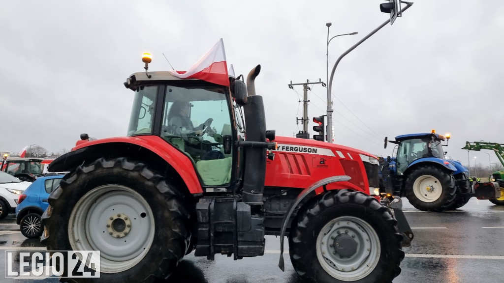 Rolniczy protest w Legionowie i Jabłonnie