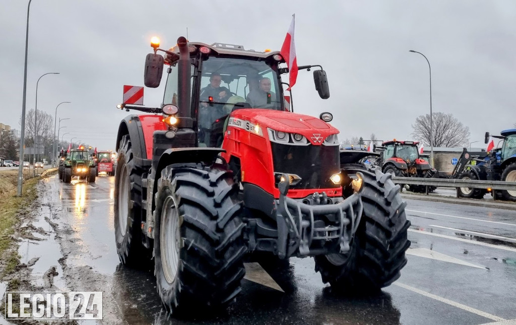 Rolniczy protest w Legionowie i Jabłonnie