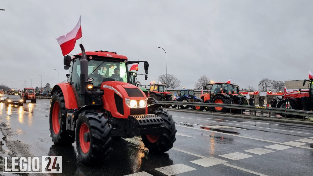 Rolniczy protest w Legionowie i Jabłonnie