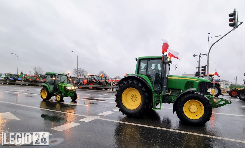 Rolniczy protest w Legionowie i Jabłonnie