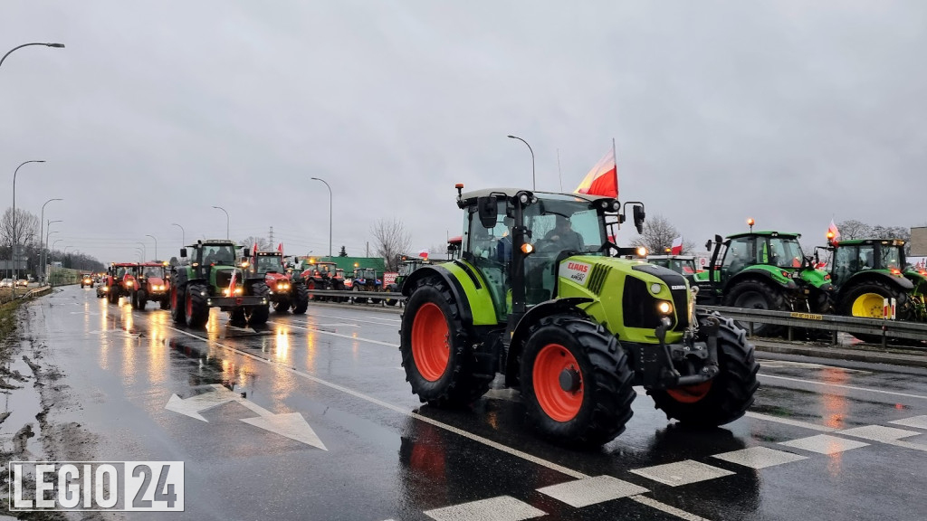 Rolniczy protest w Legionowie i Jabłonnie