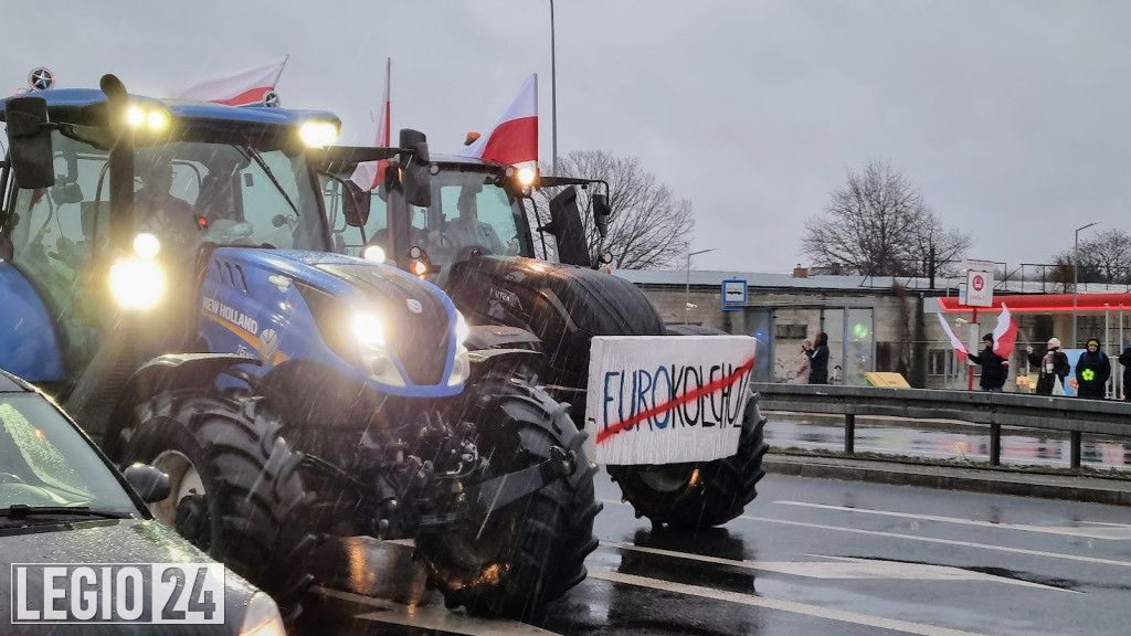 Rolniczy protest w Legionowie i Jabłonnie