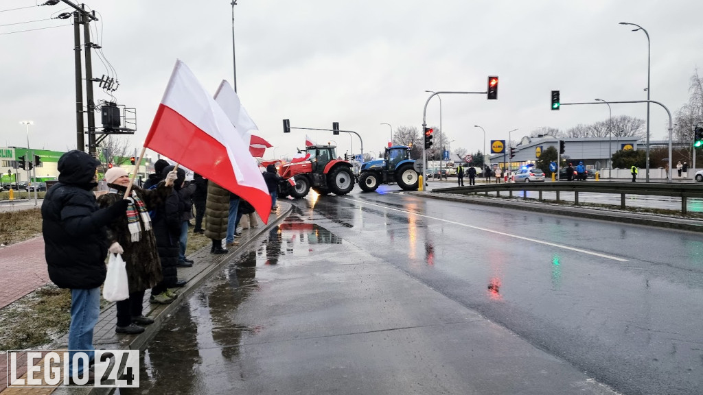 Rolniczy protest w Legionowie i Jabłonnie