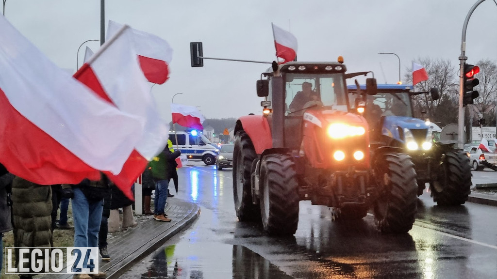 Rolniczy protest w Legionowie i Jabłonnie