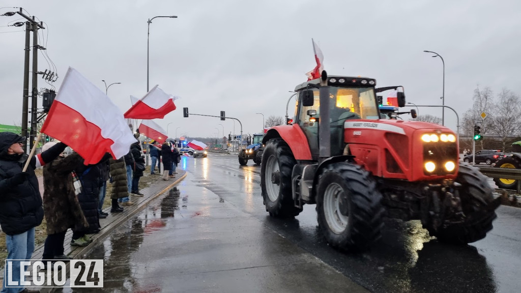 Rolniczy protest w Legionowie i Jabłonnie