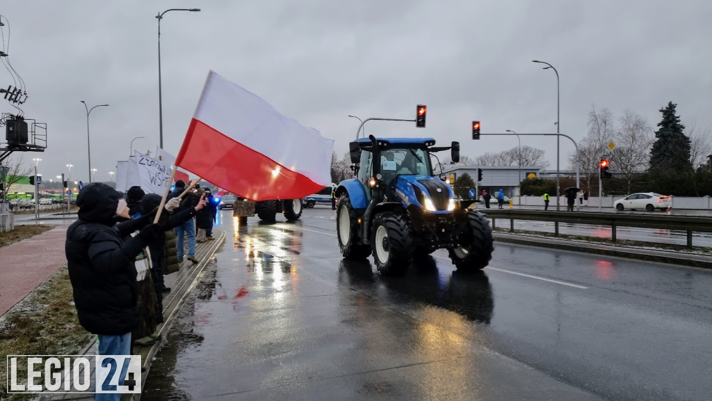 Rolniczy protest w Legionowie i Jabłonnie