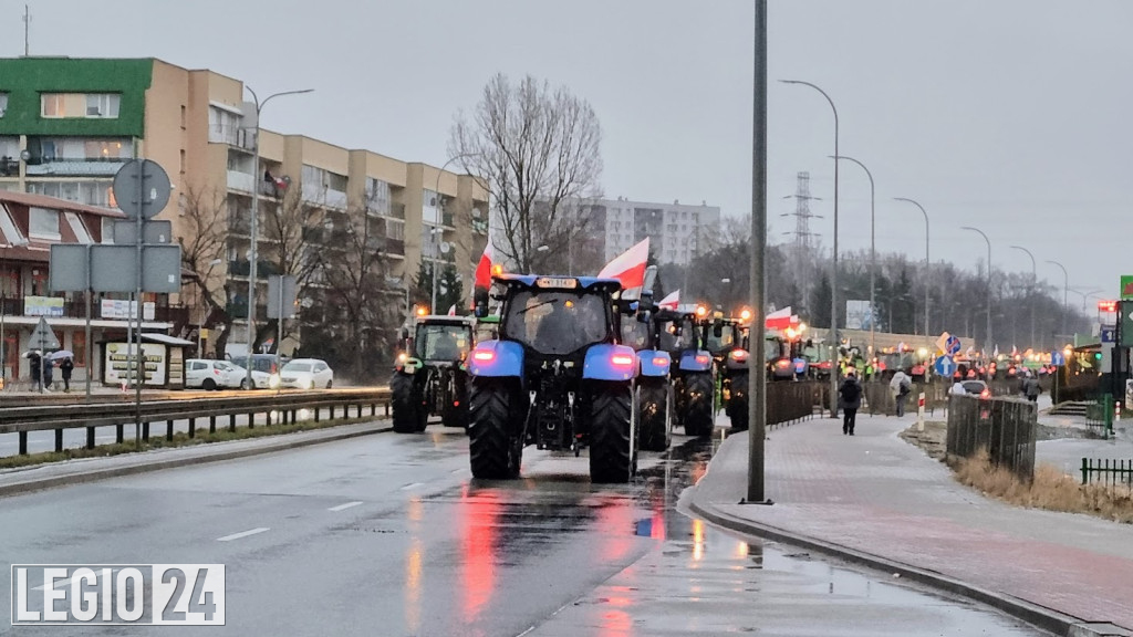 Rolniczy protest w Legionowie i Jabłonnie