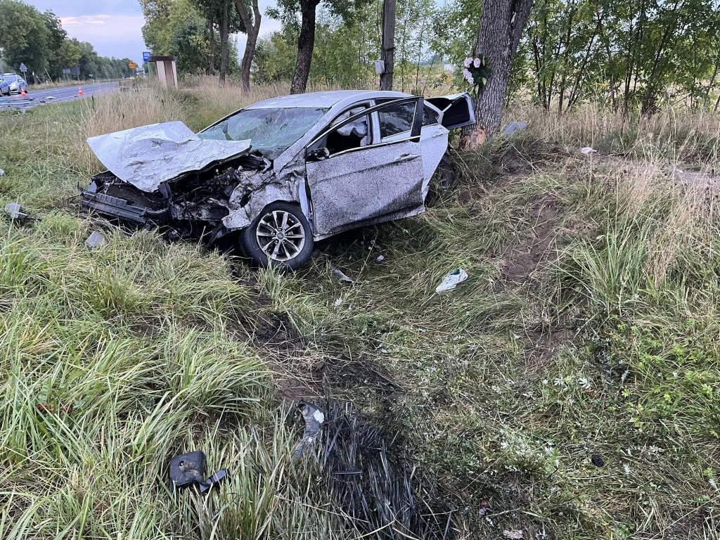 Groźny wypadek w Ludwinowie Zegrzyńskim