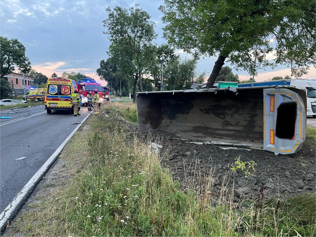 Groźny wypadek w Ludwinowie Zegrzyńskim