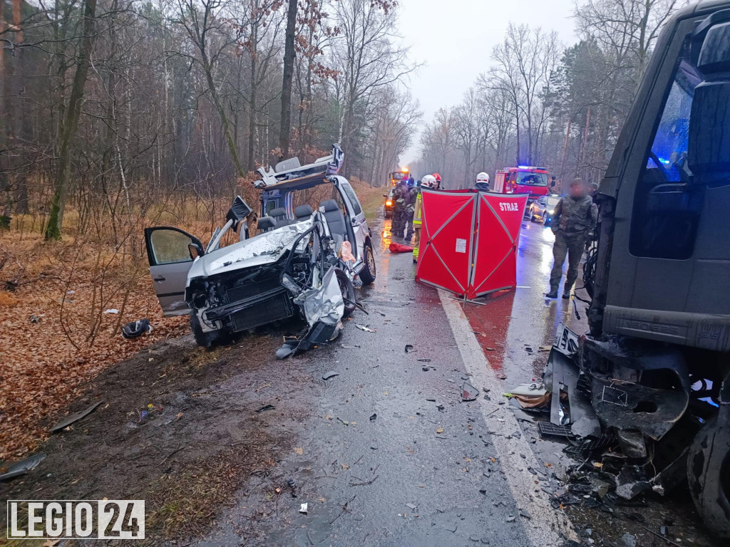 Tragiczny wypadek na DW631 za Wólką Radzymińską