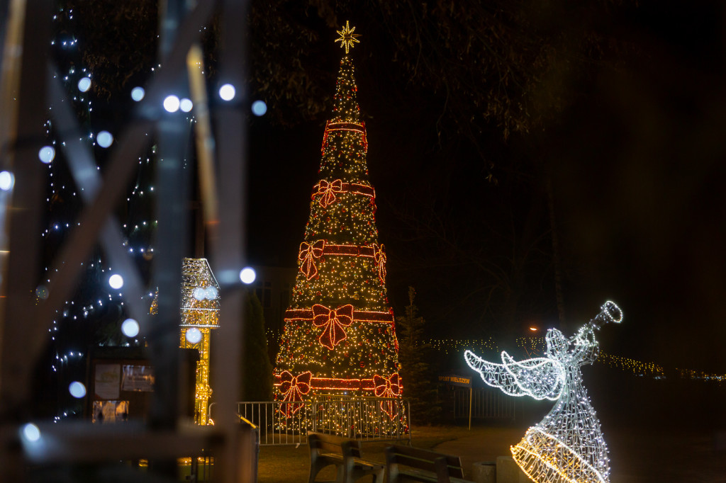 Świąteczna iluminacja w Wieliszewie (2024)