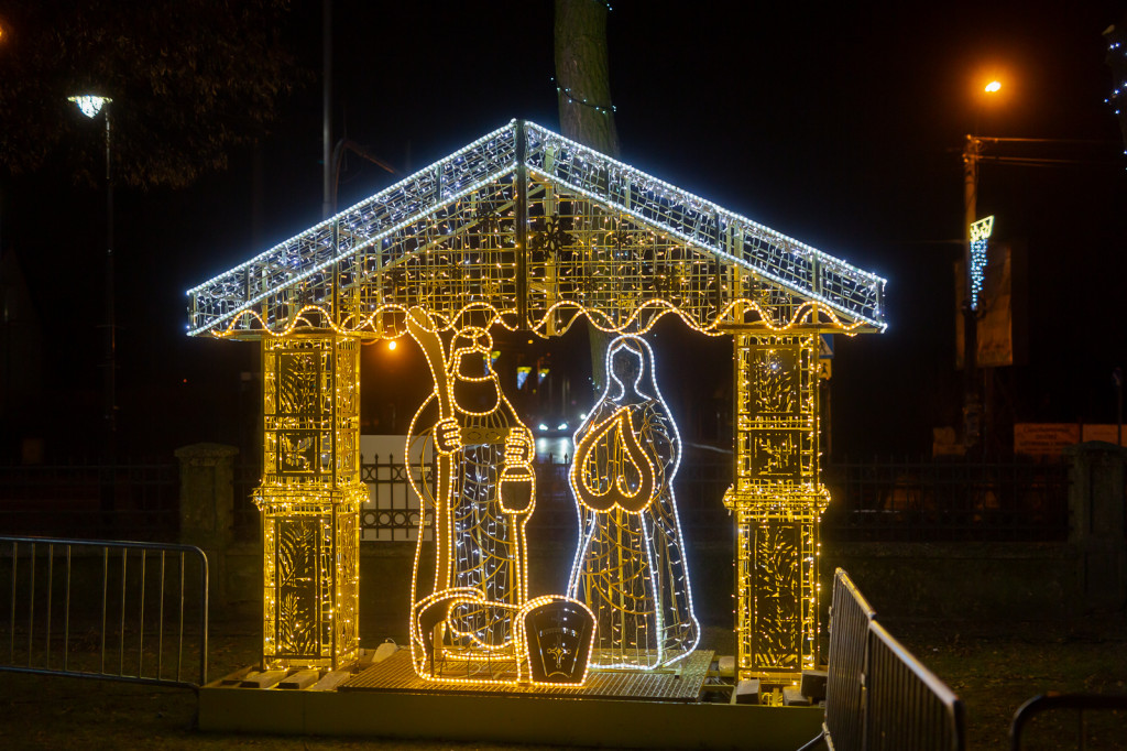 Świąteczna iluminacja w Wieliszewie (2024)