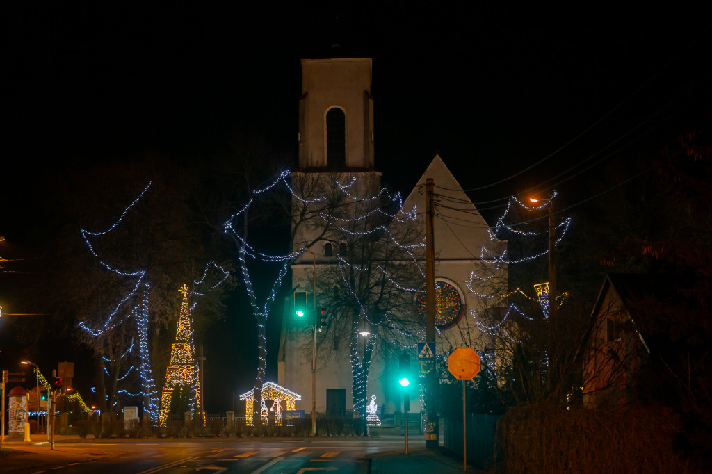 Świąteczna iluminacja w Wieliszewie (2024)