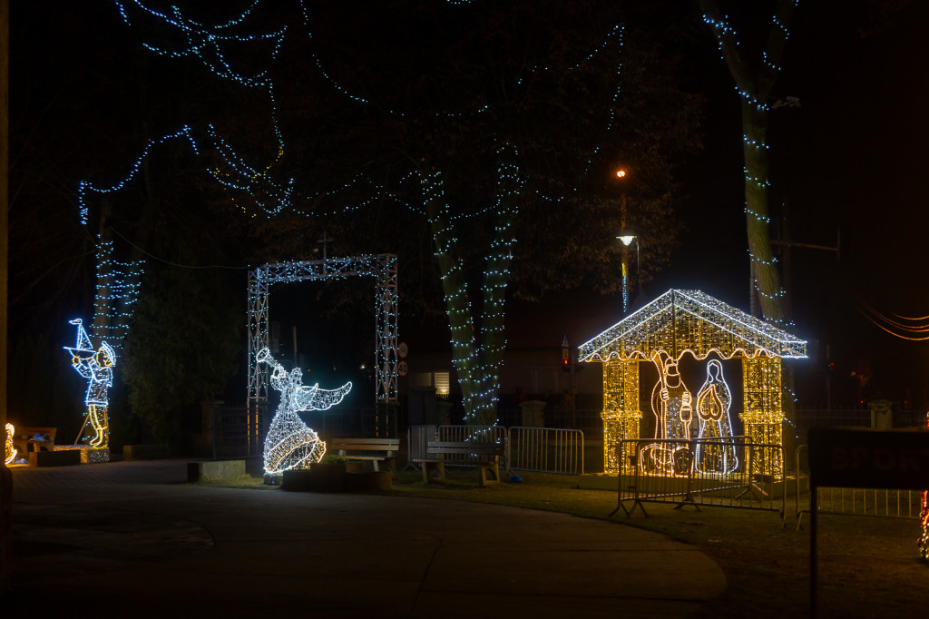 Świąteczna iluminacja w Wieliszewie (2024)