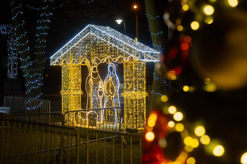 Świąteczna iluminacja w Wieliszewie (2024)