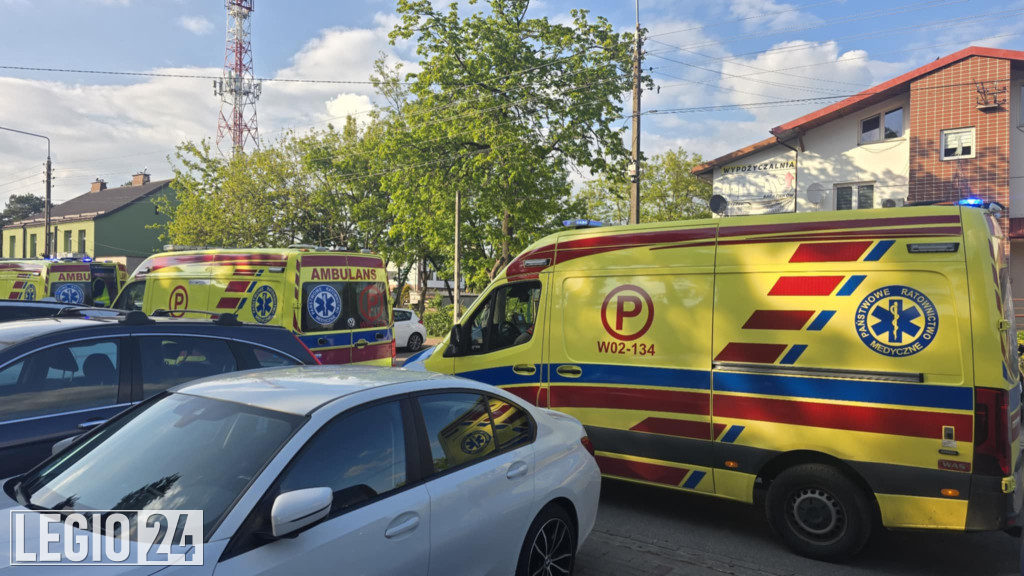 Zderzenie motocykla i osobówki na Jagiellońskiej