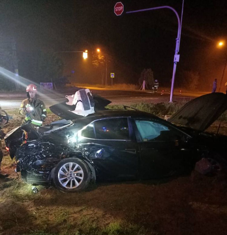 Gmina Serock: Na DK62 toyota wjechała pod tira