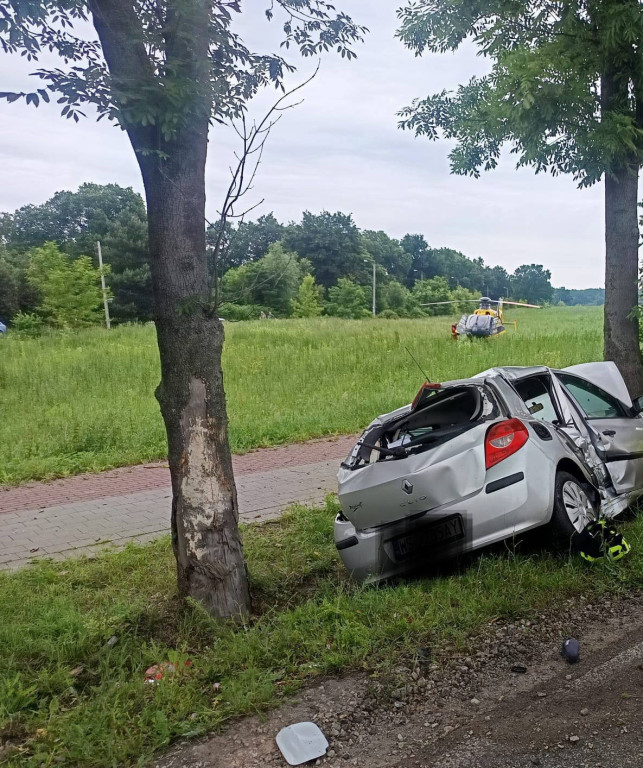 Zderzenie motocykla z osobówką w Górze