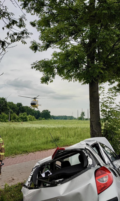 Zderzenie motocykla z osobówką w Górze