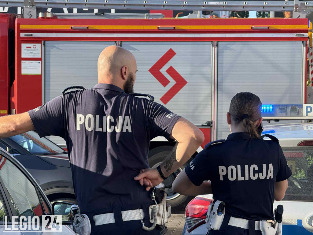 Wybuch i pożar na stacji trafo przy CH Maxim