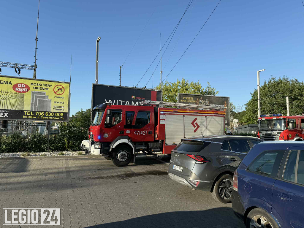 Wybuch i pożar na stacji trafo przy CH Maxim