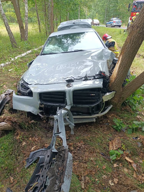 BMW dachowało w Stanisławowie Pierwszym