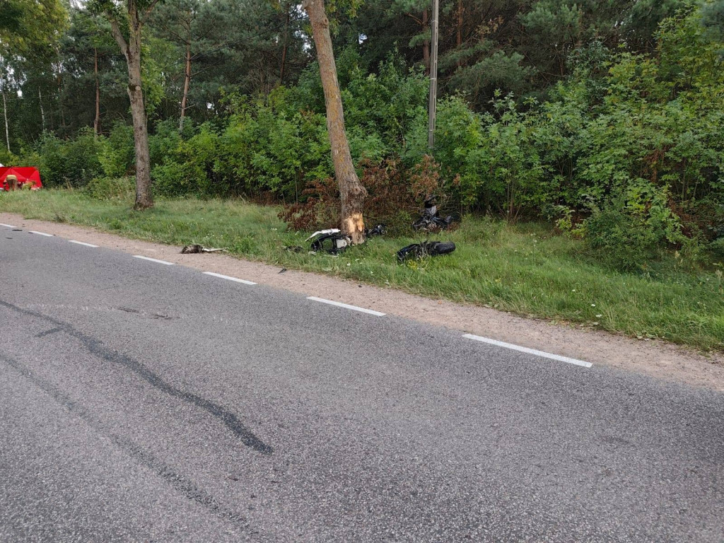 Tragiczny wypadek z udziałem motocyklisty