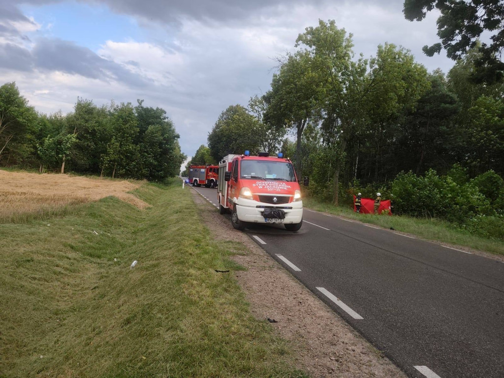 Tragiczny wypadek z udziałem motocyklisty