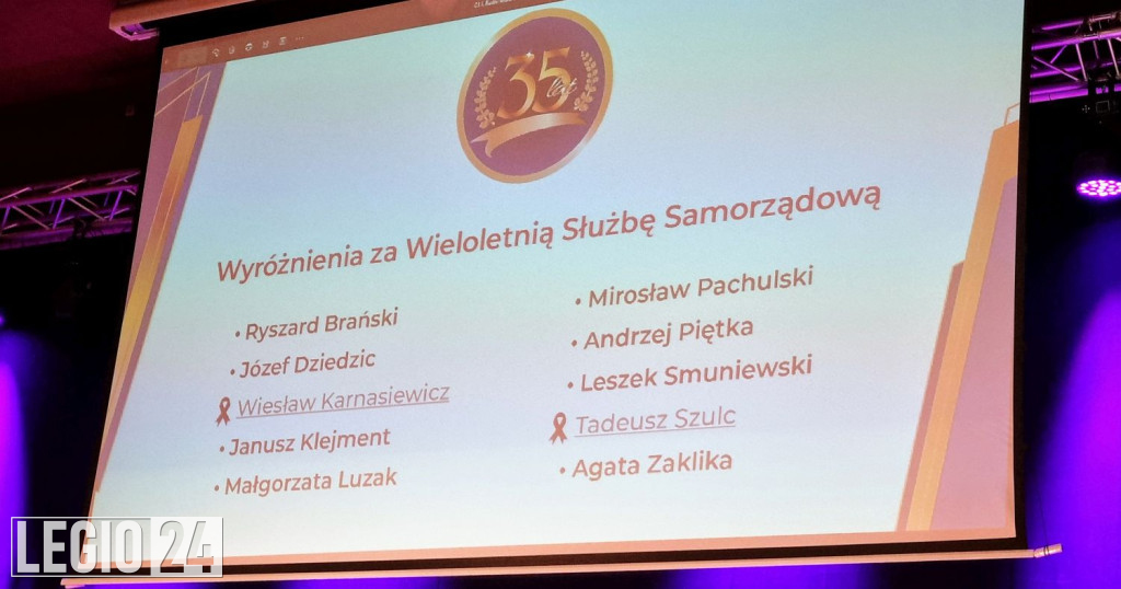 Gala 35-lecia samorządu w Legionowie