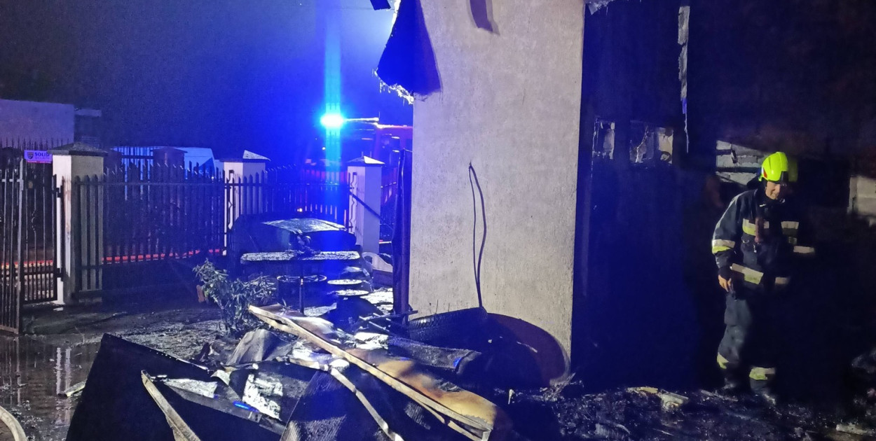 Łajski: Pożar w warsztacie samochodowym