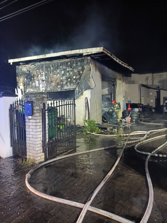 Łajski: Pożar w warsztacie samochodowym