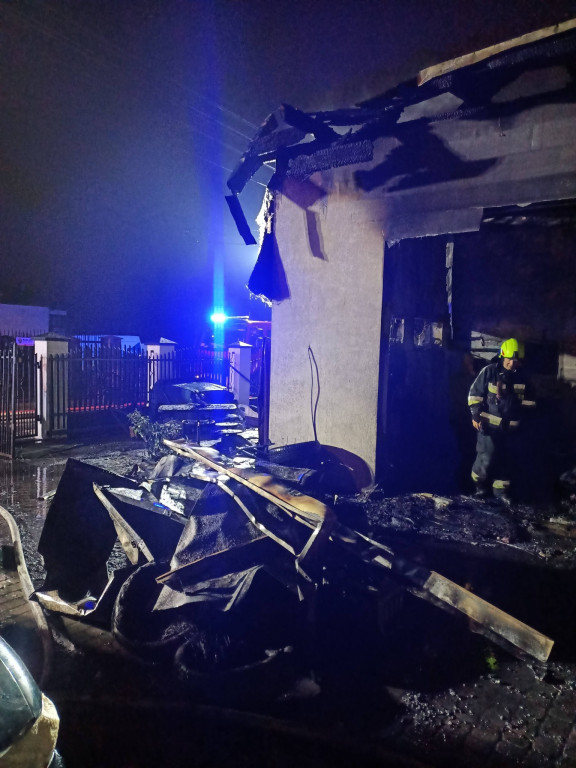 Łajski: Pożar w warsztacie samochodowym