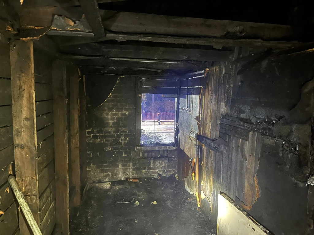 Pożar domu przy ul. Olszankowej w Legionowie