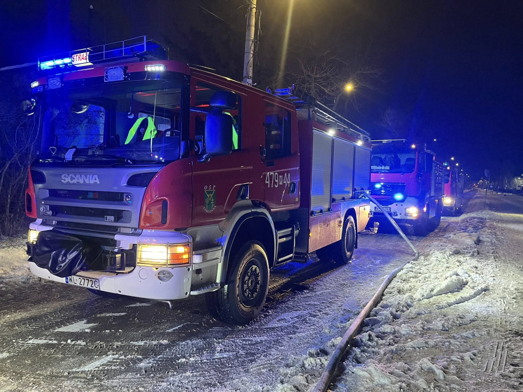 Pożar domu przy ul. Olszankowej w Legionowie
