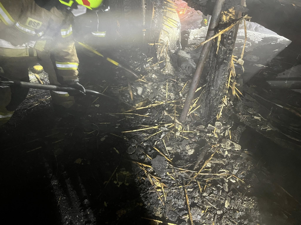Pożar domu przy ul. Olszankowej w Legionowie