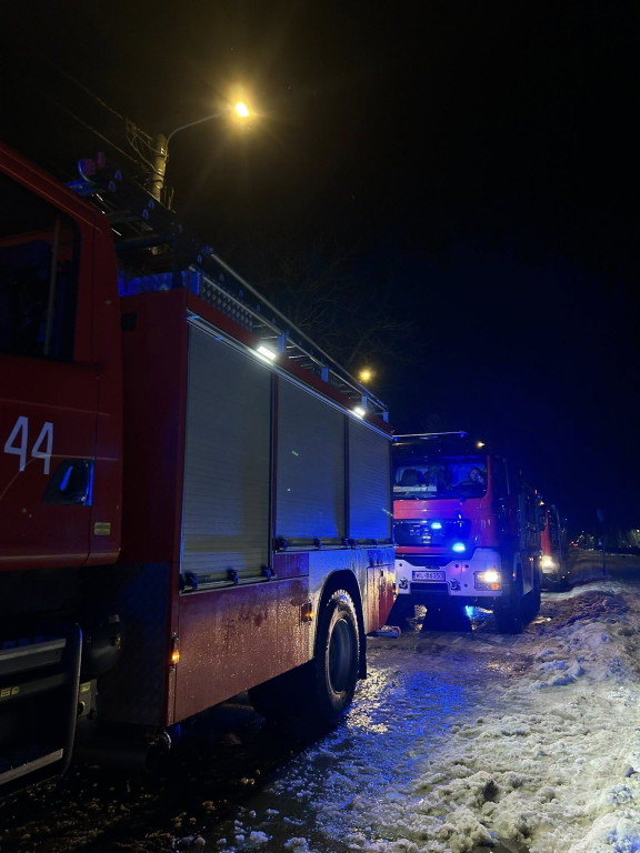 Pożar domu przy ul. Olszankowej w Legionowie