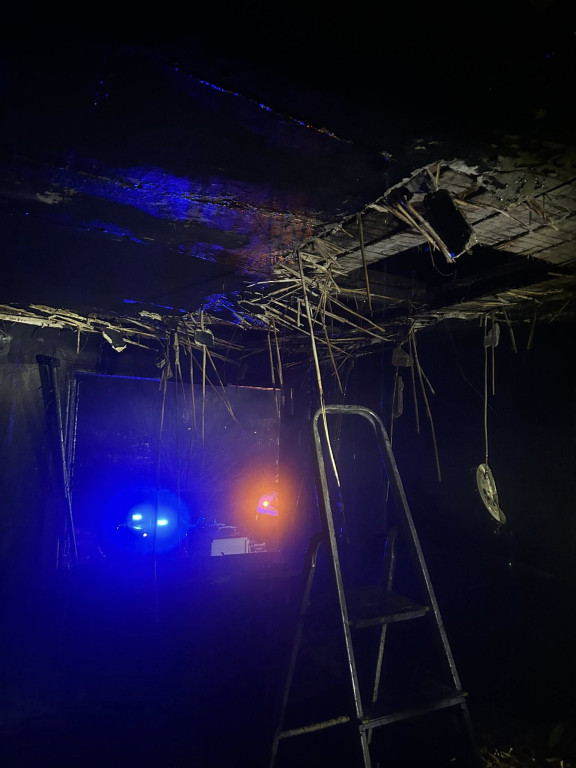 Pożar domu przy ul. Olszankowej w Legionowie