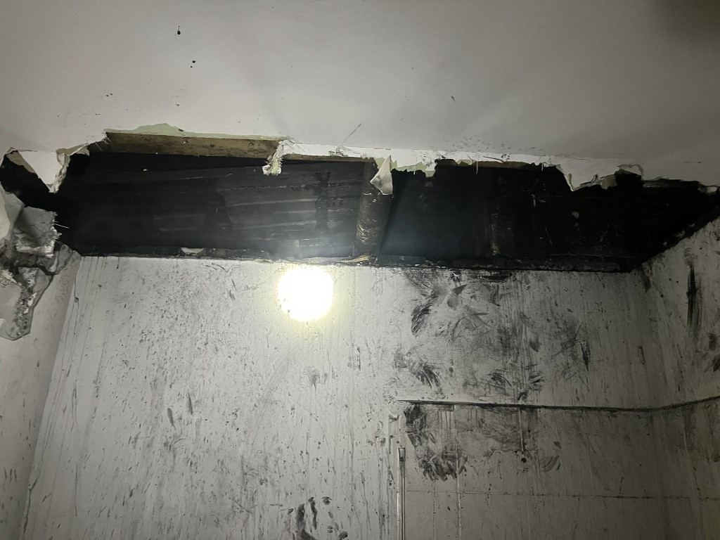 Pożar sadzy przerodził się w pożar dachu