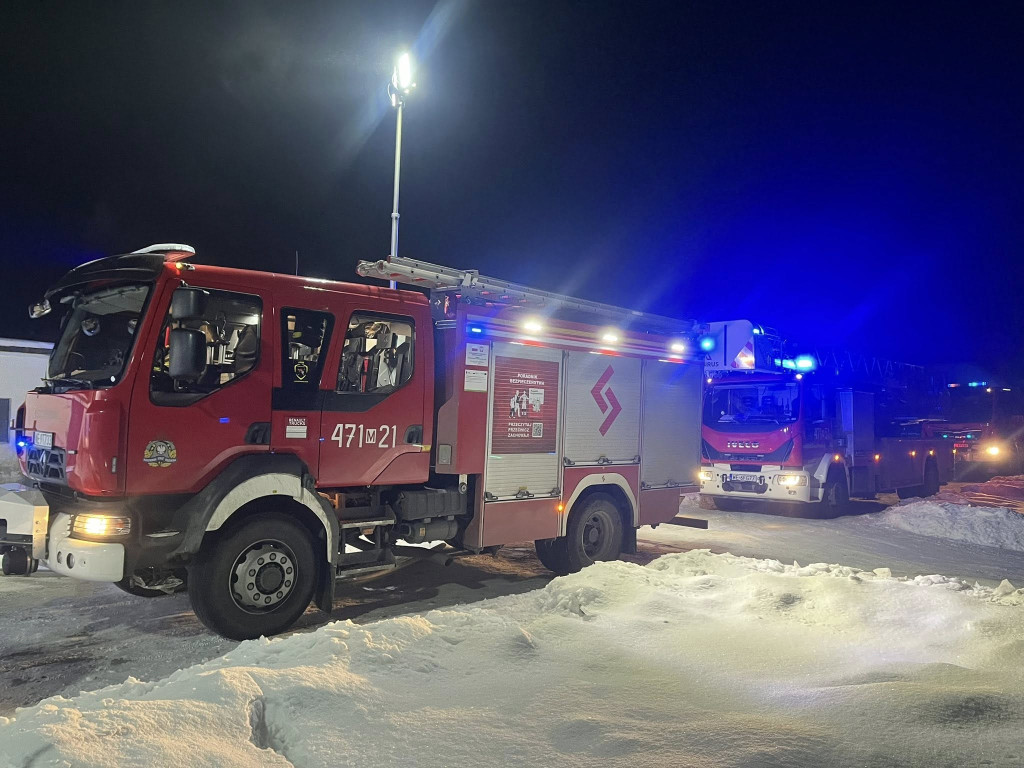 Pożar sadzy przerodził się w pożar dachu