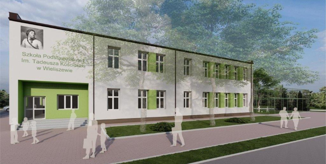 Tak będzie wyglądała rozbudowana SP nr 1 w Wieliszewie