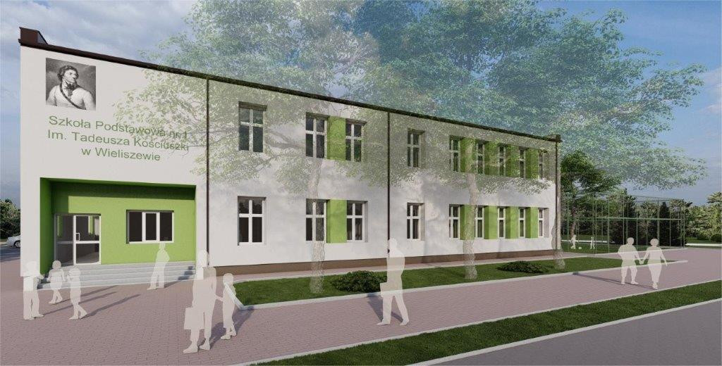 Tak będzie wyglądała rozbudowana SP nr 1 w Wieliszewie