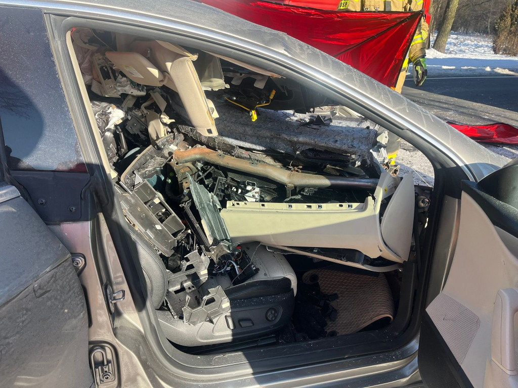 Śmiertelny wypadek na DW632 w Stanisławowie Pierwszym