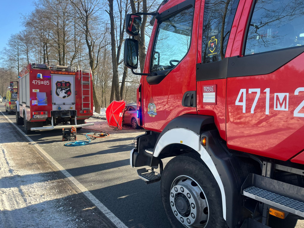 Śmiertelny wypadek na DW632 w Stanisławowie Pierwszym