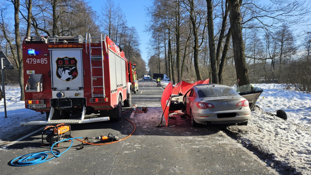 Śmiertelny wypadek na DW632 w Stanisławowie Pierwszym