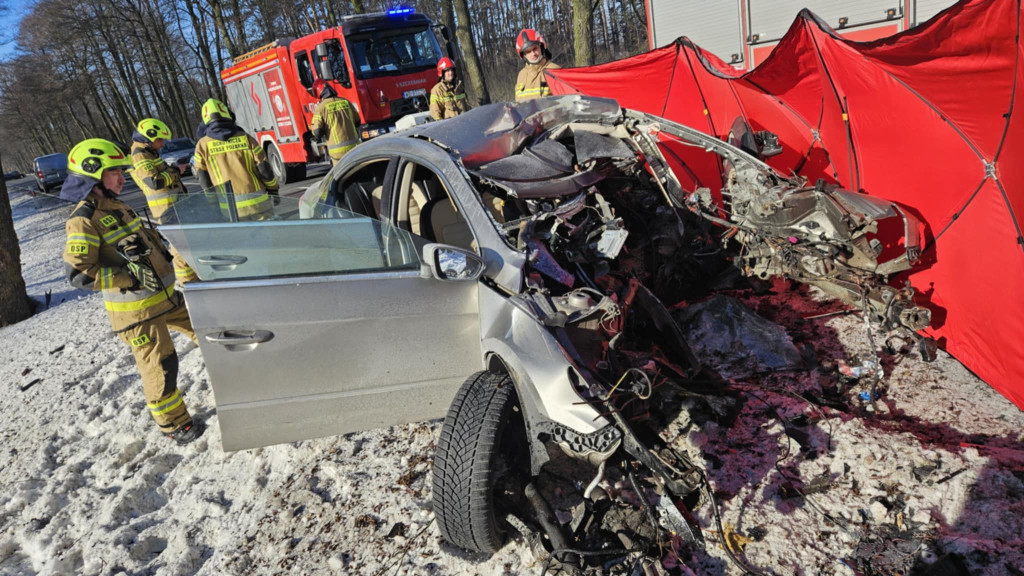 Śmiertelny wypadek na DW632 w Stanisławowie Pierwszym