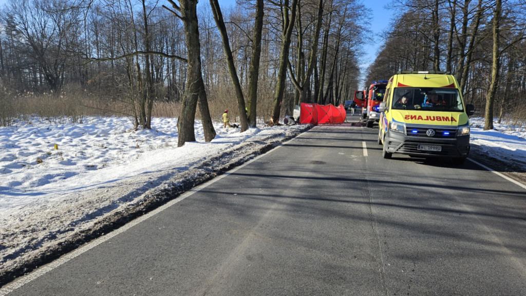 Śmiertelny wypadek na DW632 w Stanisławowie Pierwszym