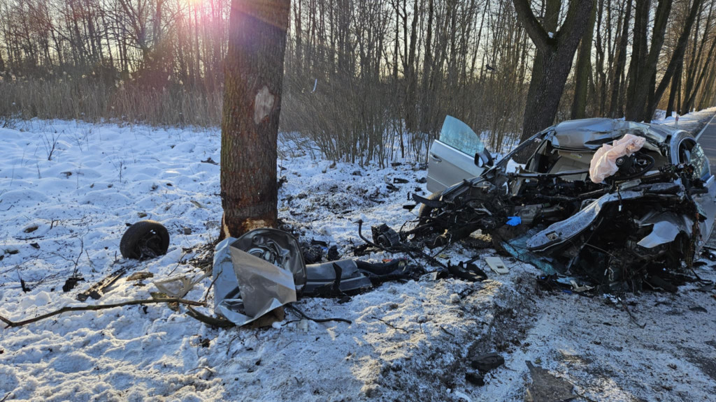 Śmiertelny wypadek na DW632 w Stanisławowie Pierwszym