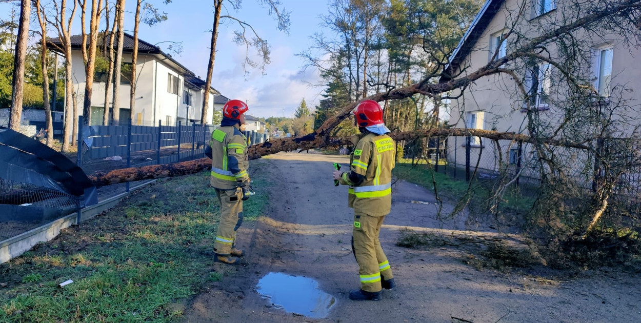 Wichura w powiecie. Dziesiątki interwencji strażaków
